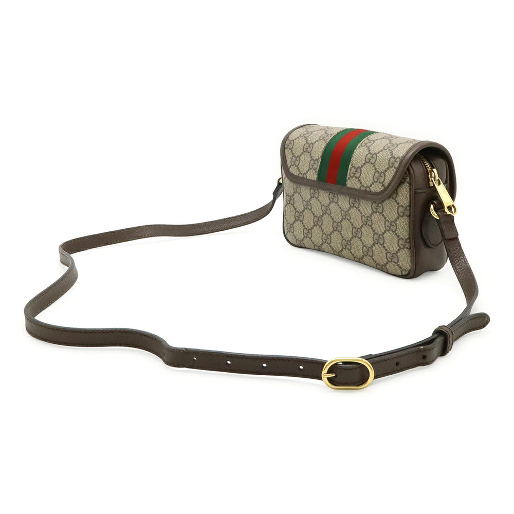 Gucci Mocha GG Ophidia Bag Brown Shoulder Leather Supreme Beige Sherry Brown Tan